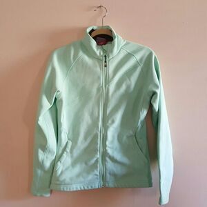 Seafoam Green Fleece Full Zip Jacket